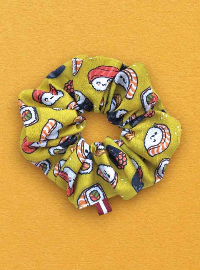 Creative Stardust - scrunchie - happy sushi3