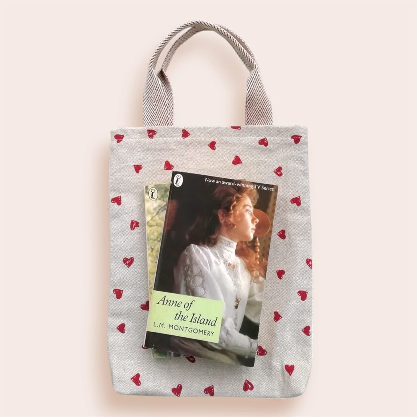 creative stardust hearts book tote 5