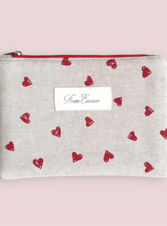 creative stardust hearts zipper pouch 2