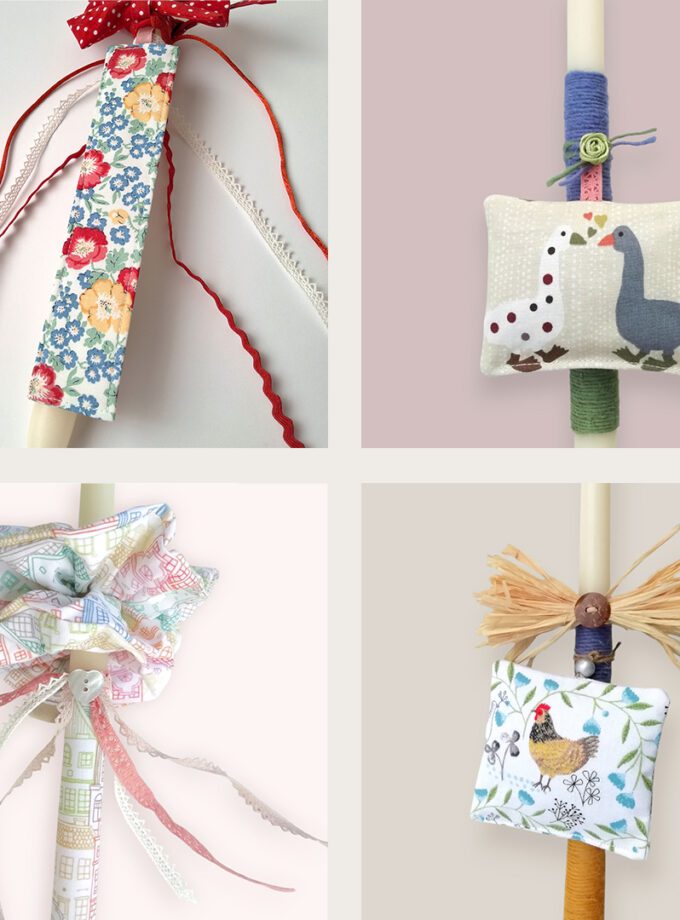 Χειροποίητη Πασχαλινή Λαμπάδα από Κερί Μέλισσας